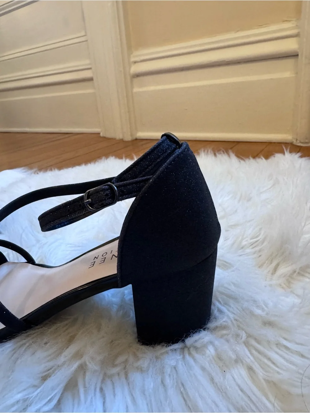 Journee Collection Black Strappy Low-Heel Sandals